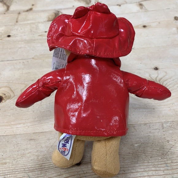 Mary Meyer Teddy Bear “Claws for Paws” NWT red raincoat rain hat lobster - Picture 3 of 8